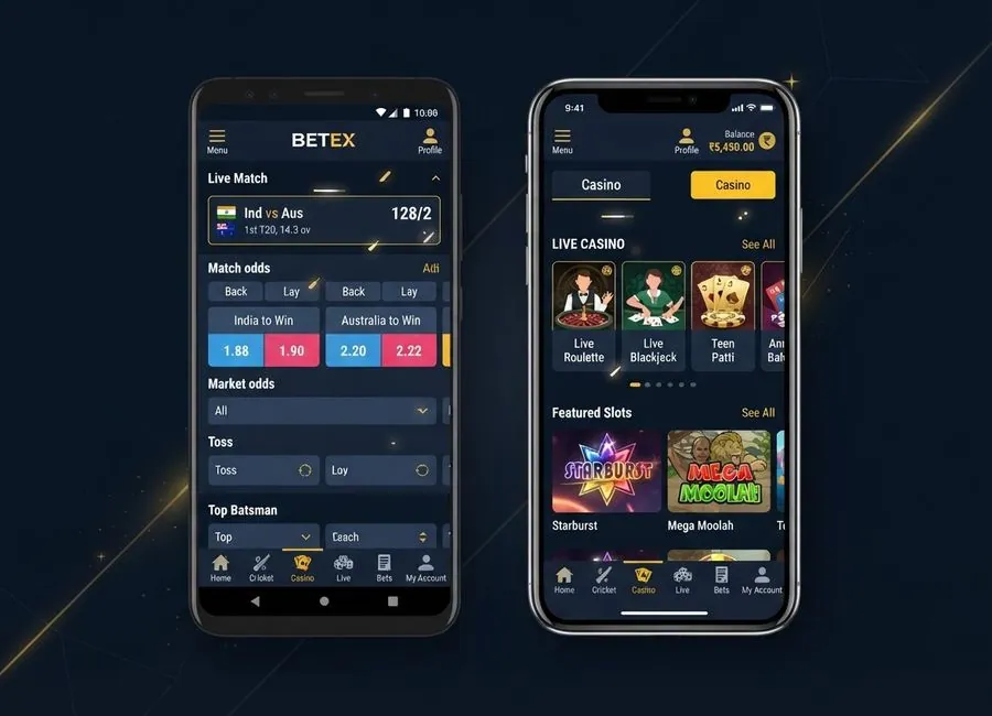 PlayExch on Android and iPhone browser screens for mobile play